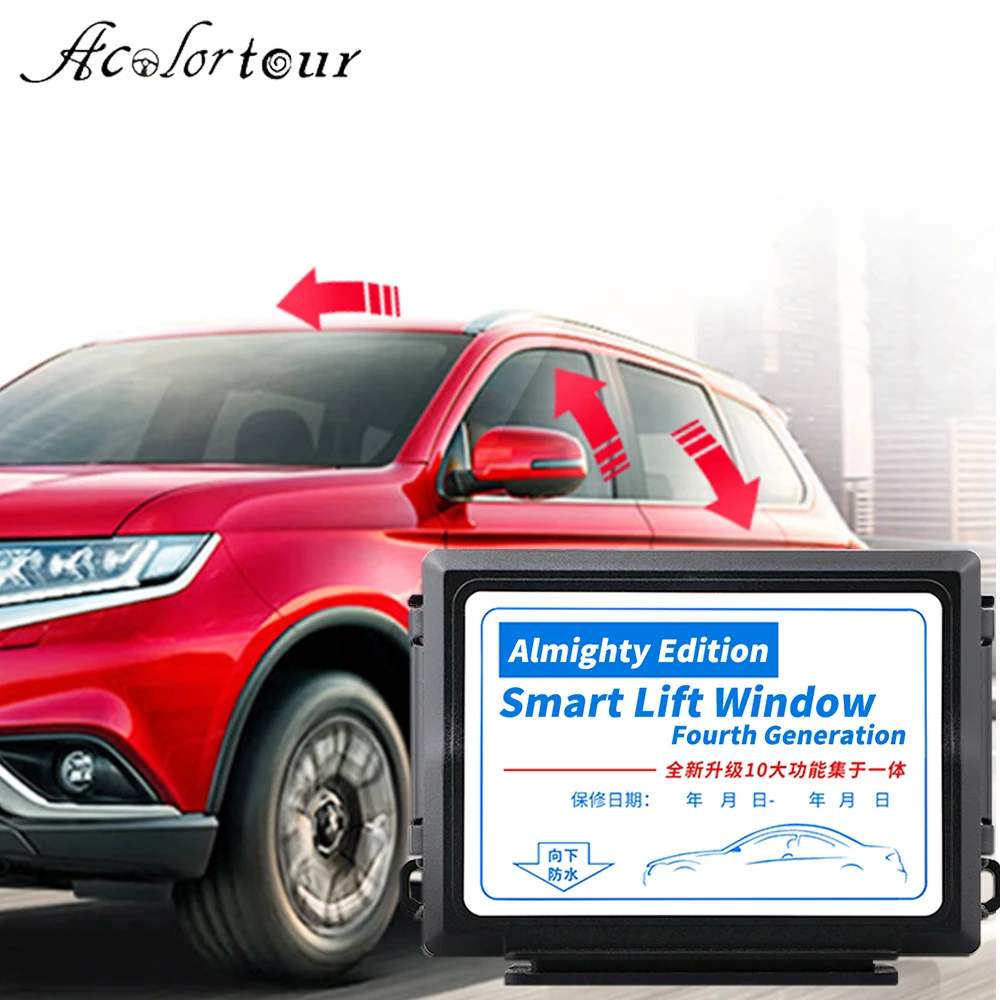 

For Mitsubishi ASX 2018 2012 Electric Power Master Window Lifter Intelligent One-Button Glass Pause Open Switch Accessories