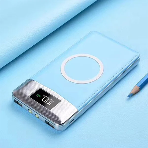 30000 мАч Внешний аккумулятор встроенный беспроводной зарядное устройство