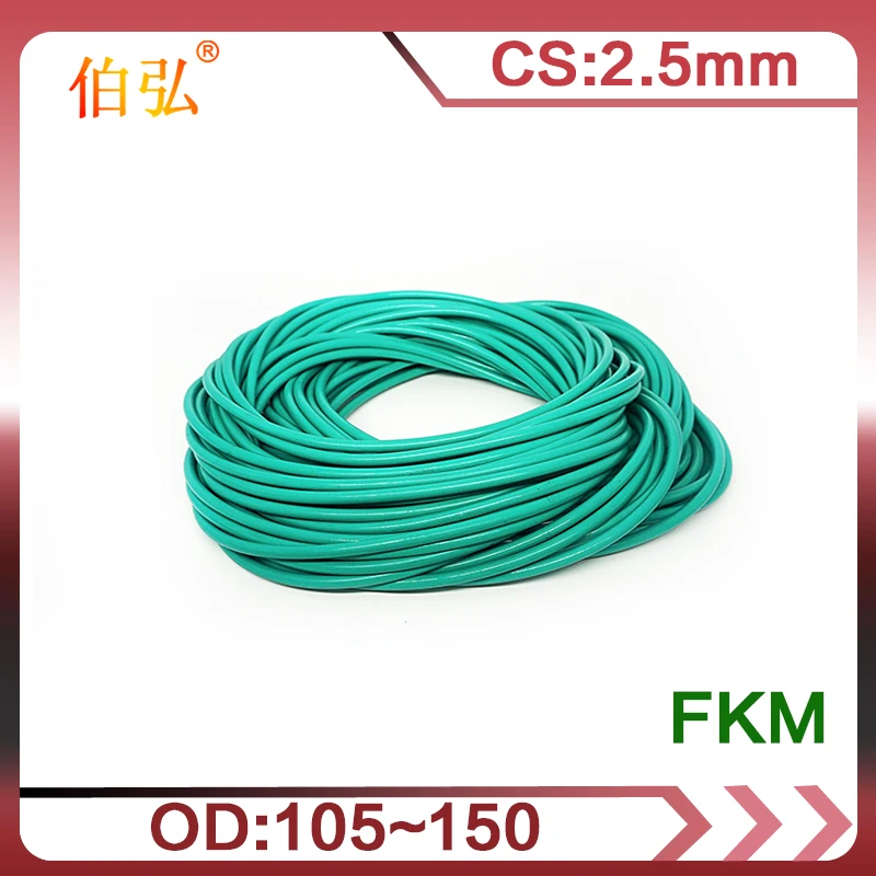 Фторкаучук уплотнительное кольцо 1 шт./лот запечатывание FKM CS 2 5 мм OD105/110/120/140/150