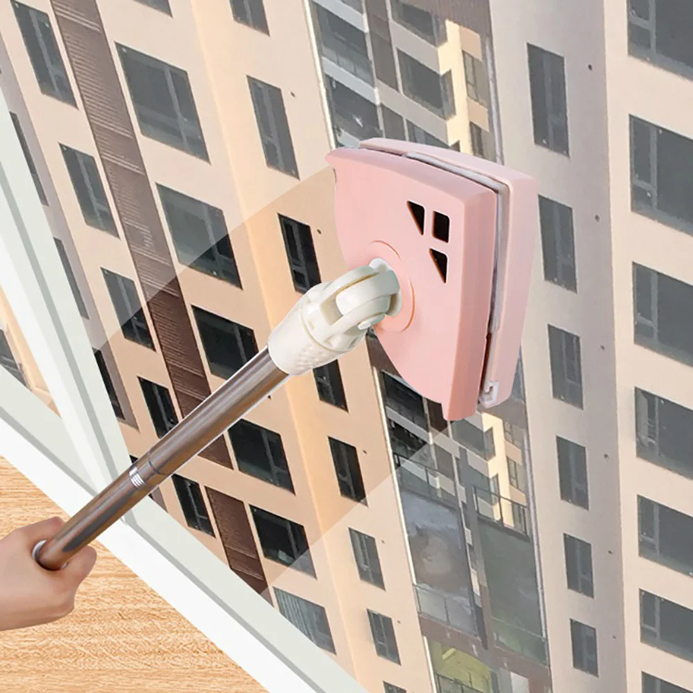 

CN Adjustable Home Window Wiper Glass Cleaner Brush Tool Double Side Magnetic Brush For Washing Windows Glass Brush Cleaning