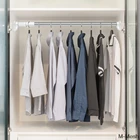 Выдвижная телескопическая Вешалка для занавесок, вешалка для гардероба, шкафа, одежды, полотенец, вешалка для ванной, душа, вешалка для одежды, вешалка для полотенец