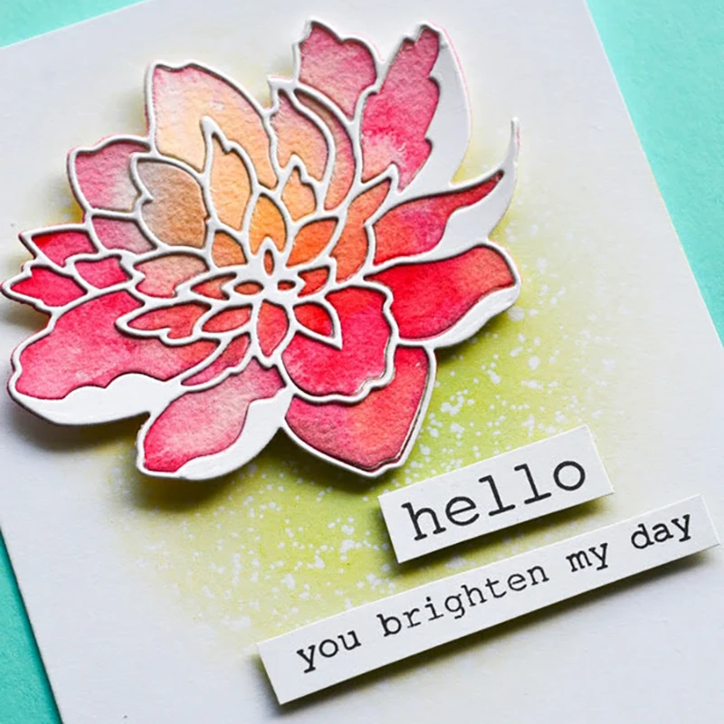 Новинка 2020 г. металлические пресс-формы с красивыми растениями и цветами для