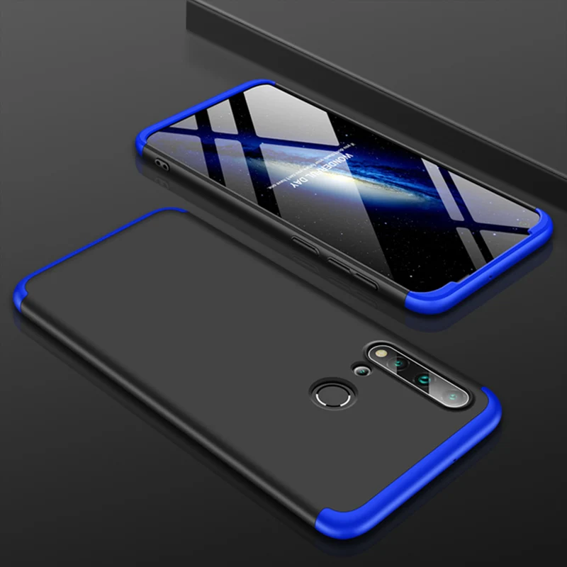 06 Black Blue Чехол на 360 градусов для huawei Y9 Prime P Smart Z Honor 20s 9X Pro 8A 8C 8X Y7 Y6 Nova 5T P20 P30 Lite чехол s Coque - Цвет: 06 Black Blue