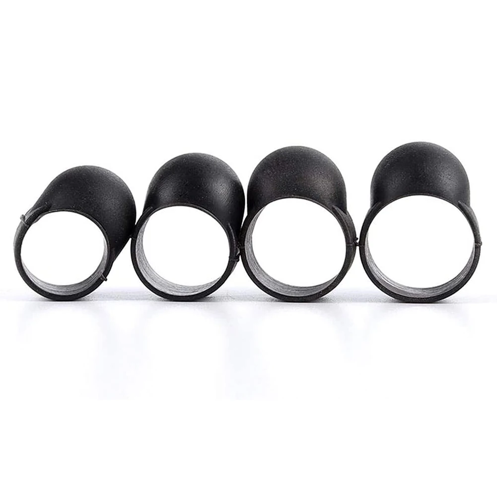 4 шт. Сталь язык барабан палец Picks силиконовой резины стучит рукава Handpan ударный