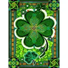 Алмазная 5D картина сделай сам, клевер на удачу, полная вышивка, вышивка крестиком, мозаика, Наборы для творчества, домашний декор, рождественский подарок