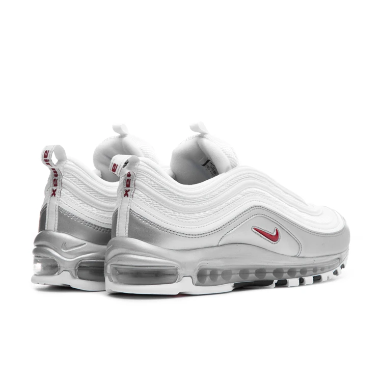 Nike Air Max 97 QS “Liquid Silver” мужские кроссовки для бега Серебристые спортивные кроссовки с воздушной подушкой At5458-001-002-100