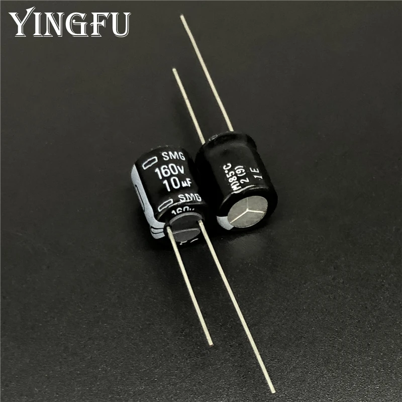 

10pcs 10uF 160V NIPPON NCC SMG Series 10x12.5mm 160V10uF Aluminum Electrolytic Capacitor