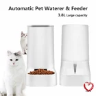 Автоматическая кормушка для собак и кошек большой емкости 3,8 л, съемный дозатор воды для собак и кошек, устройство для кормления едой товары для домашних собак