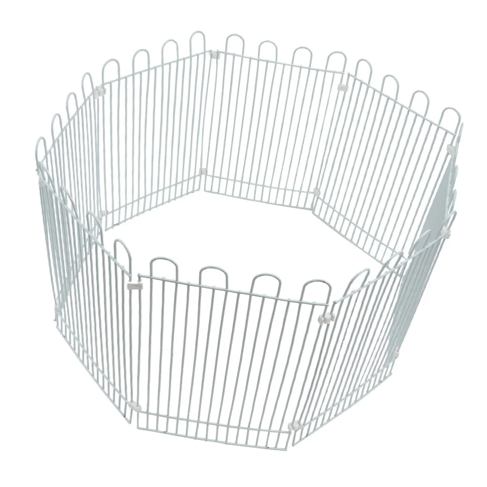 

8Pcs Iron Wire Hamster Fence Home Assembly Iron Wire Fence Pet Amusement Park