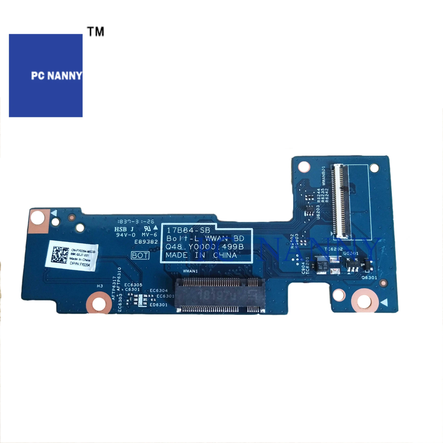 PCNANNY для DELL 17B84 SB ssd hdd накопитель плата q48. y0000.499b 0FY0204 FY0204|Компьютерные кабели и