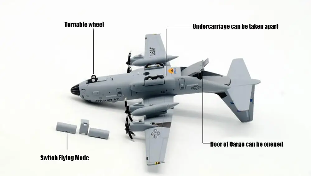 США Lockheed C 130 Hercules 1/200 литой самолет модель самолета очень хорошая детализация| |