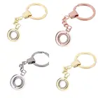 Вращающийся круглый брелок для ключей с памятью из живого стекла, фото цепочка с медальоном, для мужчин и женщин, 10 шт.