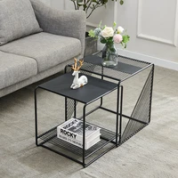 small metal coffee table living room modern design simplicity square sofa table japanese furniture table basse home decoration