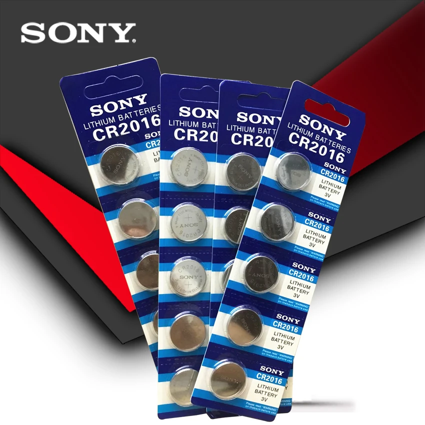 Кнопочная батарея SONY 3V литиевая монетница 10 шт./лот DL2016 KCR2016 CR2016 LM2016 BR2016 высокая