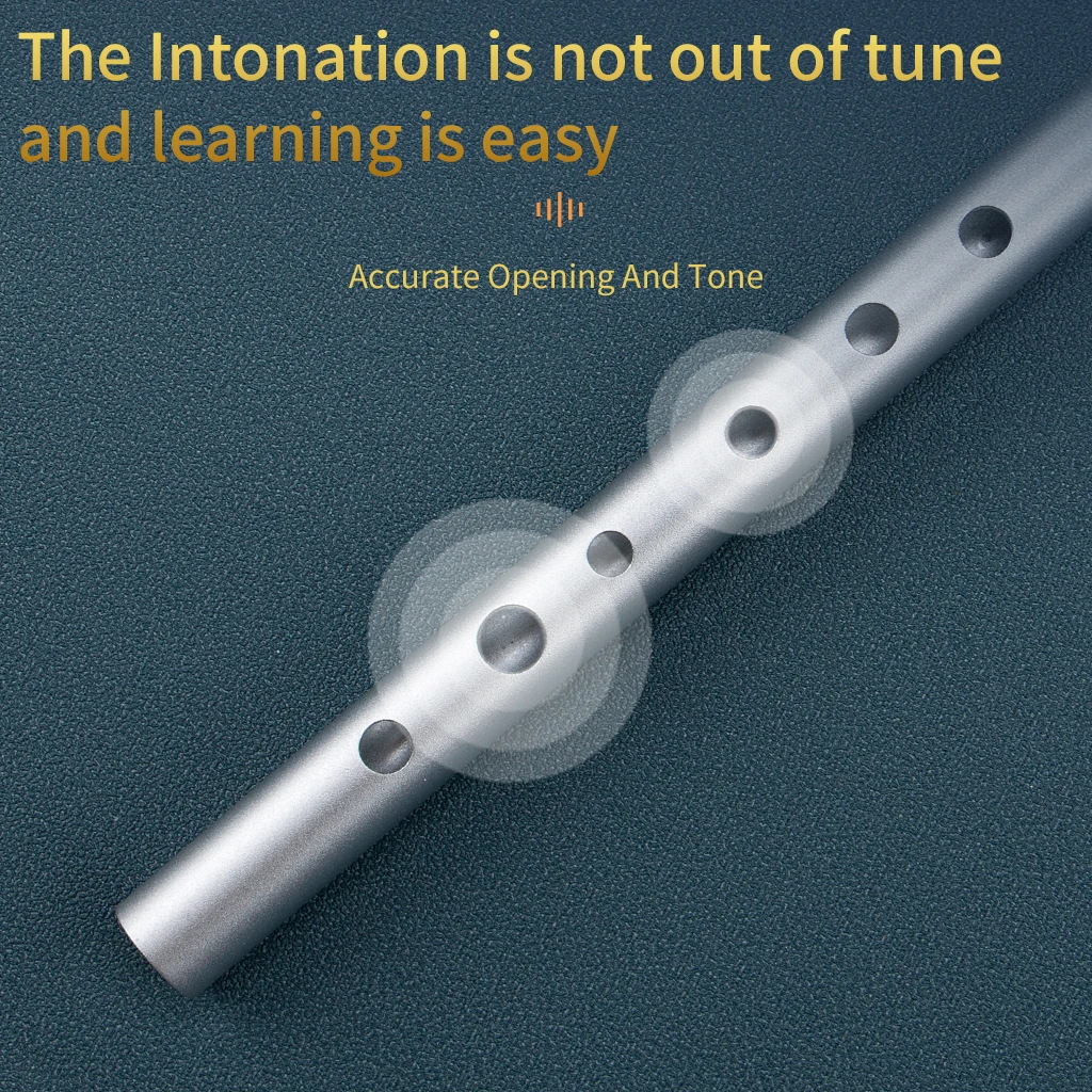 Ирландский свисток трубка из алюминиевого сплава Пенни с шестью отверстиями