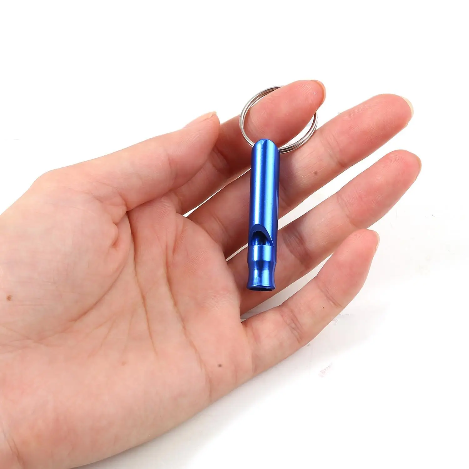 Мини Брелок Тип маленький алюминиевый сплав выживания свисток безопасности