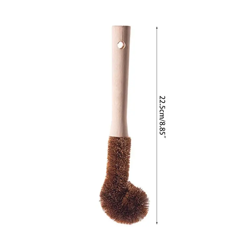 

Plant Based Cleaning Brush Set,Bamboo Kitchen Scrub Brush Set of 4 Clean Tablewa 85LA