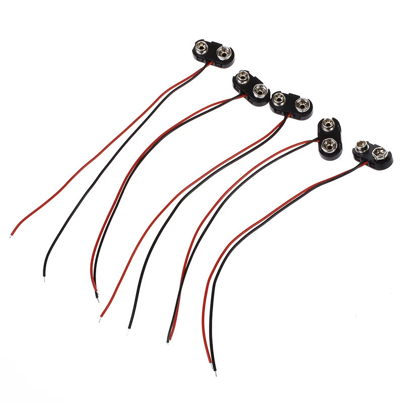 5 шт. зажимы для аккумуляторов 9 в|Сетевые шнуры и удлинители| |