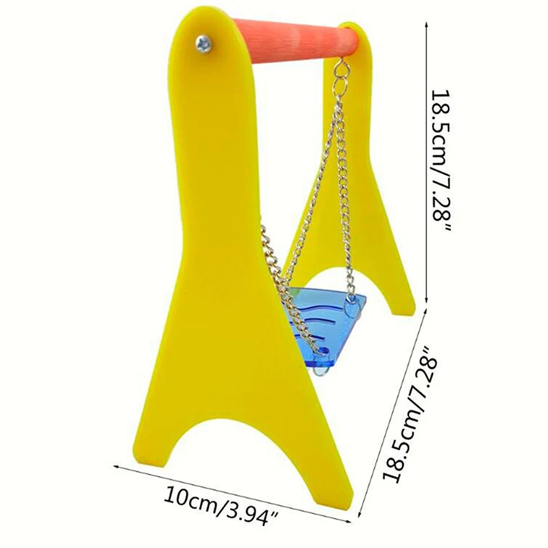 Милый Попугай хомяк небольшой качели встряхнуть Подвеска Игрушка подвесная