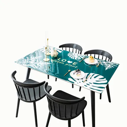 

Pvc Waterproof And Oil Proof Table Cloth Ins Table Cloth Household Table Mat Soft Glass Thick Table Mat