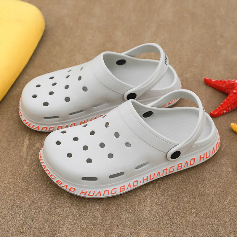 Сандалии с отверстиями для пар пляжная обувь плавания легкие дышащие Кроксы