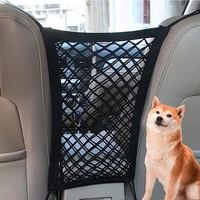 durable car pet barrier safety mesh net universal portable auto travel front seat dog barrier safety protector for cars vehicles