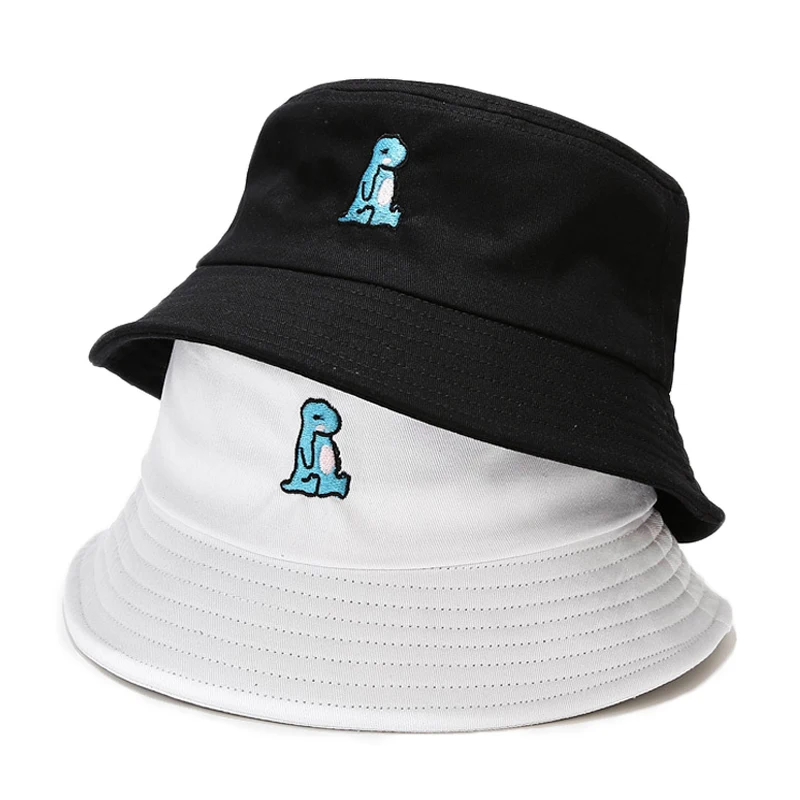 Панама женская хлопковая с рисунком динозавра летняя | Аксессуары для одежды