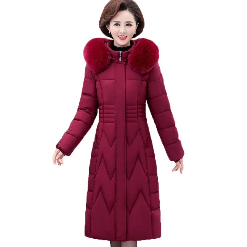 Высокое качество длинное хлопковое пальто зимняя куртка с подкладкой Parker для