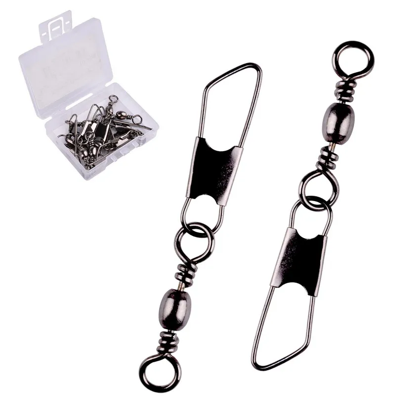 10 шт./кор. латунные цилиндрические рыболовные Вертлюги твердые кольца рыболовный