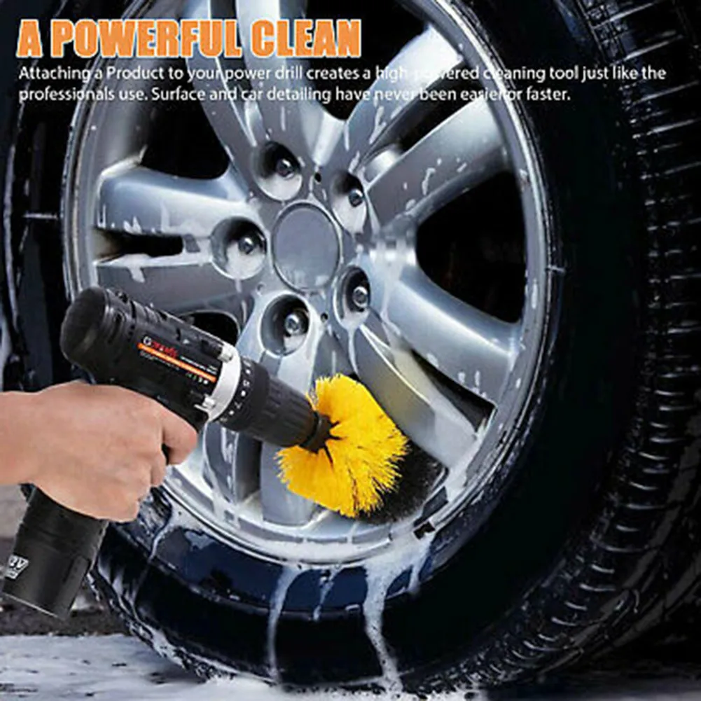 

Pads 6pcs Plastic Drill Brushes Polisher Polishing Sealing Set Buffing