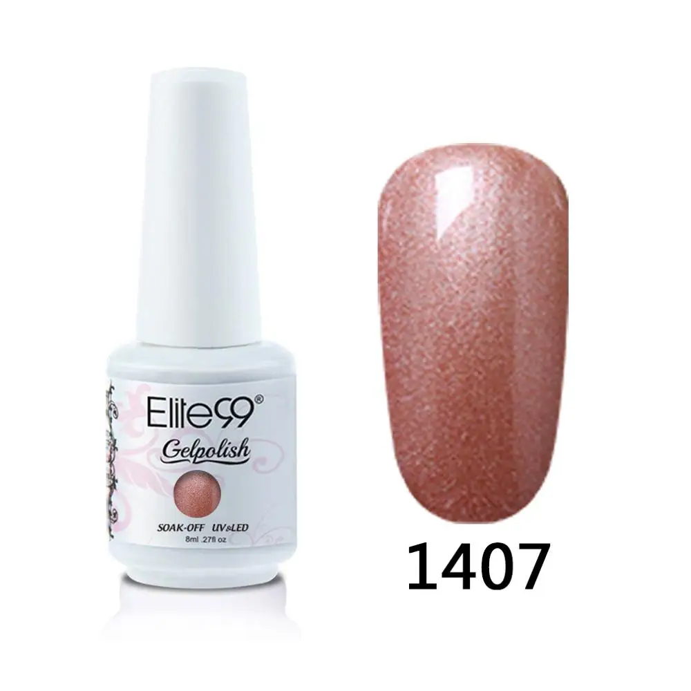 1407 Elite99 8 мл Гель-лак для ногтей Vernis Полупостоянный лак для ногтей УФ-гель лак для ногтей эмаль для маникюра Лак для ногтей - Цвет: 1407