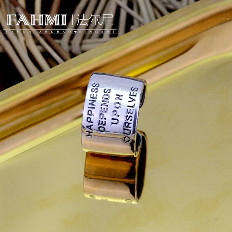 ESSAR Новое роскошное модное счастье зависит от себя Открытое кольцо из