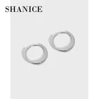 Женские серьги-кольца SHANICE из серебра 925 пробы, с круглой пряжкой