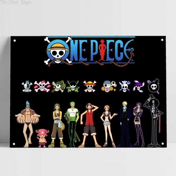 

Tin Chic Sign One Piece Beautiful Anime Metal Poster Tin Sign Bar Pub Home Decoration Poster Wall Art Decor tsin85