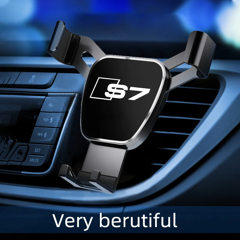 

New Car Air Outlet-Holder for Audi S7 Mobile Phone Car logo Car Navigation Smartphone stand Automotive interior accessories