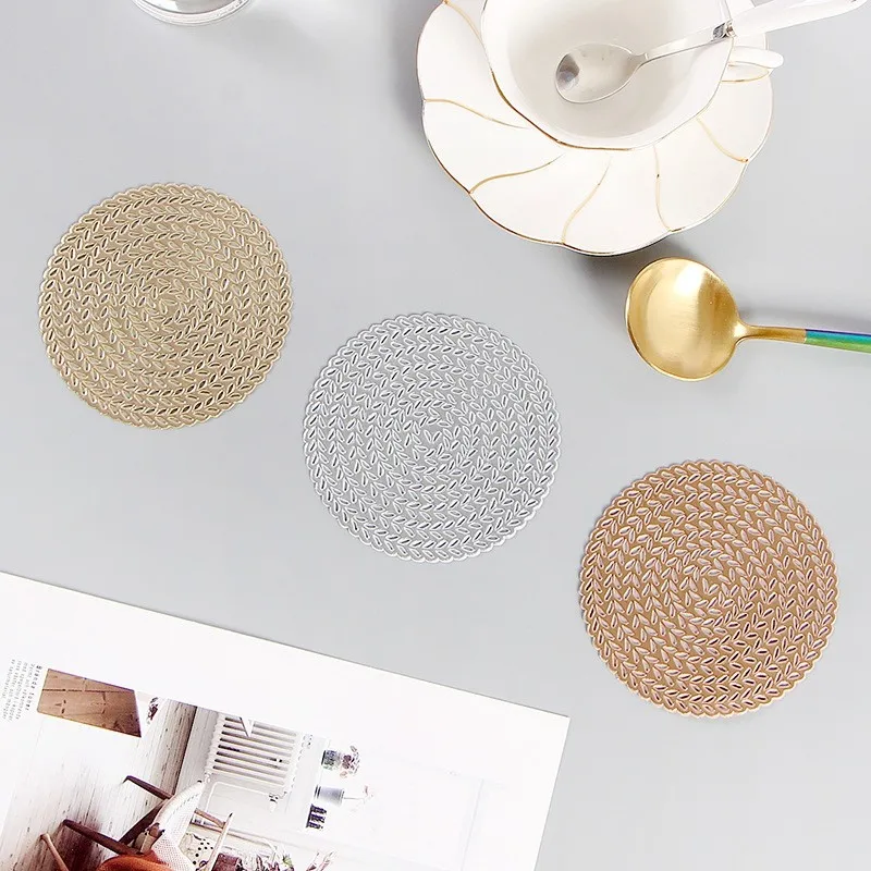 

1pcs Hot Insulation PVC Coaster Cup Heat Resistant Coasters Pads Table Mats Dining Placemats Coffee Mat Mug Pad Wholesale