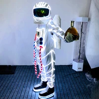 bar led lights up wine clothes astronaut clothing delivery clothes night club ktv performance explosion flash astronaut clothing