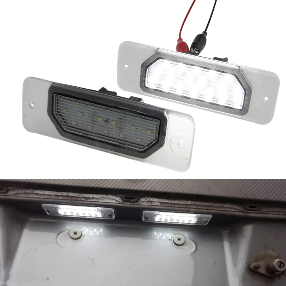 2X LED License Number Plate Light For Nissan Cefiro A33 1999-2003 Fuga Y51 2009-up Maxima CA33 2000-2006 For Infiniti FX35 FX45