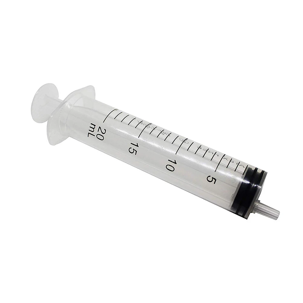 

20ml Disposable Plastic Syringes Scale Syringes for Scientific Labs Measuring Watering Refilling Filtration Multiple Uses