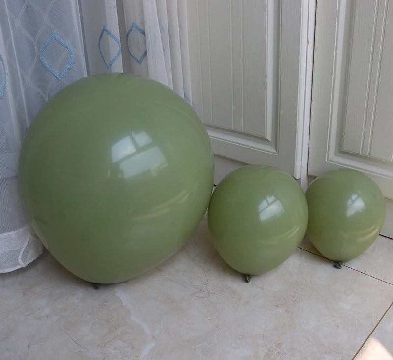 Воздушные шары из латекса зеленые авокадо 10 12 18 дюймов украшение для дня рождения