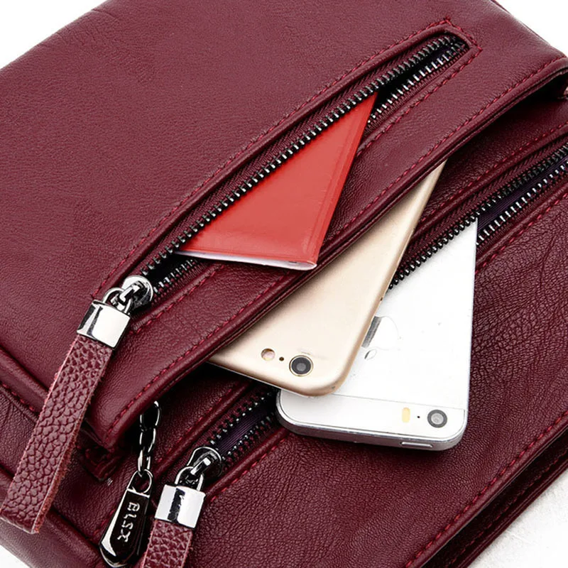 

Fashion Women High Quality Leather Crossbody Bags 2020 Luxury Female Designer Shoulder Bag Leisure Tote For Lady Handbag Bolsa