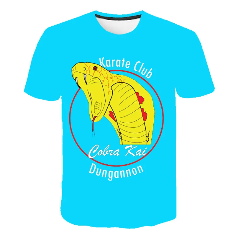 

Cobra Kai 3D teens T-Shirt Boys 3D Fashion Cobra Short Sleeve Kids Casual Style T-Shirt Creative Streetwear Gift for boys