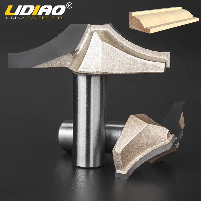 

LIDIAO 1/2" Professional Classical Table Line Cutter Plunge Router Bits Tungsten Endmill Wood Engraving Edge Trimming Machine