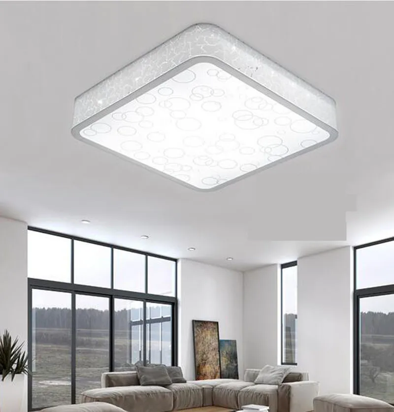 

Circular&Rectangular Indoor Ceiling Light For Living Room Modern Simple White Lamps with LED chips Smart color adiusted