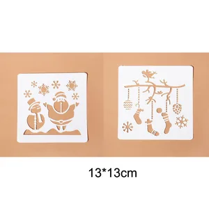 Трафареты для рисования на Рождество, для стариков, альбом штамп для скрапбукинга, трафареты для тиснения бумажных открыток, снежинки