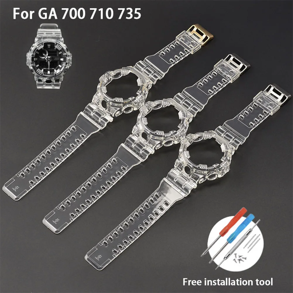 

Аксессуары для часов Casio gshock ремешок GA-700 710 735 5413 5522 полимерный ремешок чехол для наручных часов Силиконовый ремешок для часов мужской ремешо...