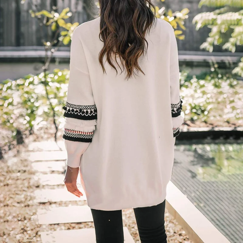 

NEW 2020 Women Long Sleeve Knitted Cardigan Sweater Casual Autumn Coats Outwear Fashion Winter Veste Dropship