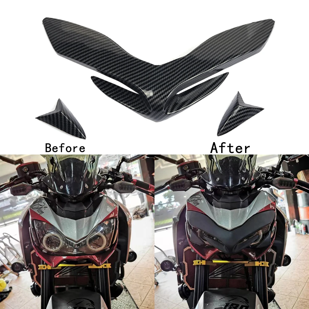 Переднее крыло для Kawasaki Z900 Z 900 2017 2019 обтекатель с аэродинамическими крыльями