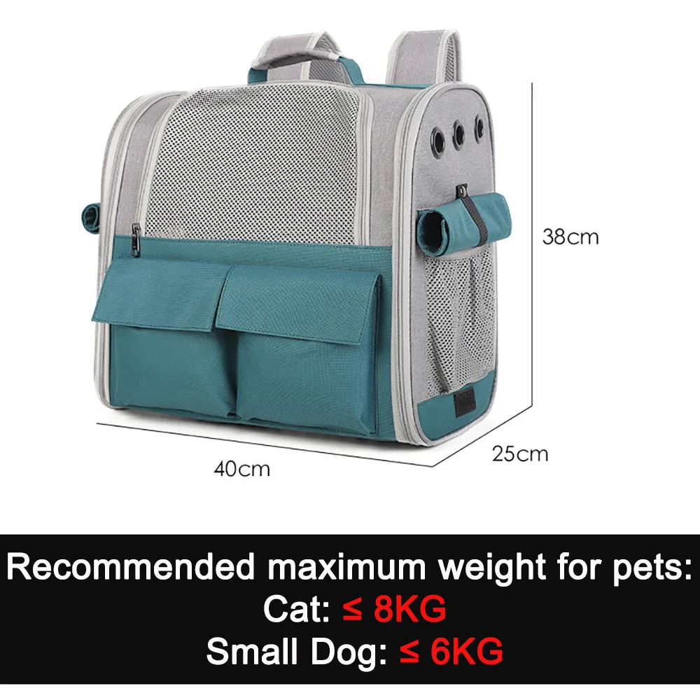 

Foldable Breathable Portable Pet Dog Cat Carrier Bag Outdoor Travel Pet Cat Double Shoulder Backpack Large Capacity Carrying Bag