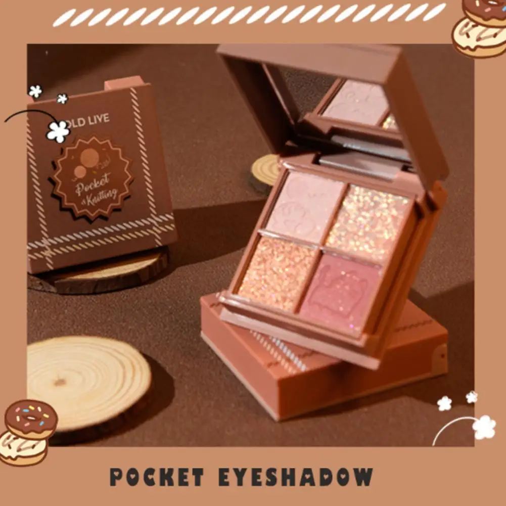 

Compact Eye Shadow Palette Matte Pearlescent Earthy Shiny Shimmer Highlight Cosmetic Natural Makeup Waterproof